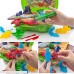 Deardeer 26 Pieces Dough Dinosaur Play Set Kids Pretend Play Toy with Molds and Dough for Boys in a Handy Suitcase Dinosuar Play Dough Playset B07DCK72MY
